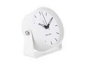 Karlsson - Alarm clock Calm metal white