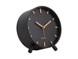 Karlsson - Alarm clock Grace metal black