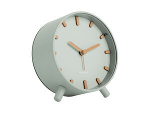 Karlsson - Alarm clock Grace metal grayed jade