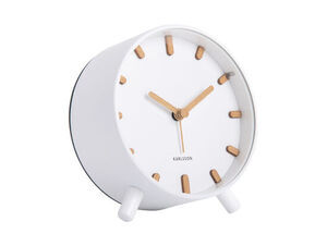 Karlsson - Alarm clock Grace metal white