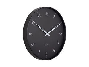 Karlsson - Wall clock Stark iron matt black