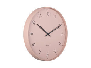 Karlsson - Wall clock Stark iron matt faded pink