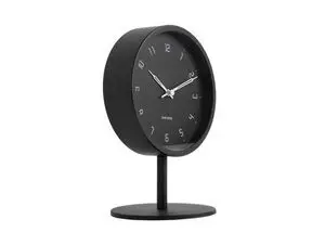 Karlsson - Table clock Stark iron matt black