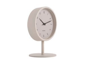Karlsson - Table clock Stark iron matt warm grey