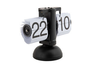 Karlsson - Table clock Small Flip black with white flips