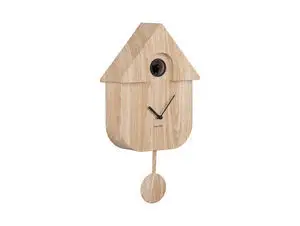 Karlsson - Wall clock Modern Cuckoo light wood print