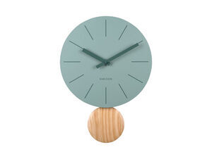 Karlsson - Wall clock Arlo pendulum matt jungle green
