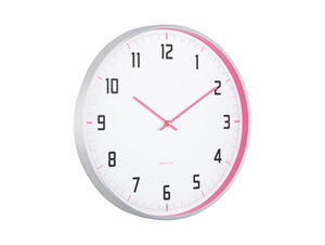 Karlsson - Wall clock Sporty bright pink