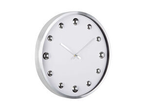 Karlsson - Wall clock Shiny Dots white w. silver