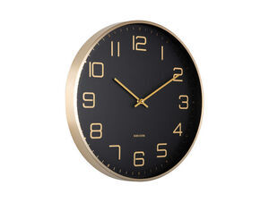 Karlsson - Wall clock Elegance Glow black