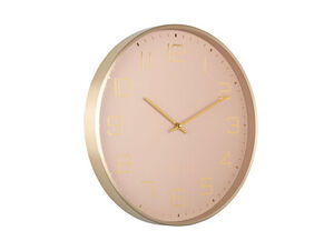Karlsson - Wall clock Elegance Glow soft brown