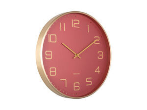 Karlsson - Wall clock Elegance Glow red ochre