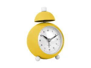 Karlsson - Alarm clock Chaplin iron matt bright yellow