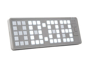 Karlsson - Alarm clock Keyboard LED light grey