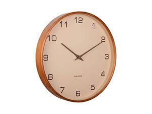 Karlsson - Wall clock Acento wood sand brown