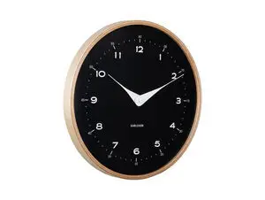 Karlsson - Wall clock Osado Dome wood black