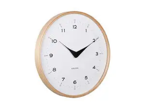 Karlsson - Wall clock Osado Dome wood white