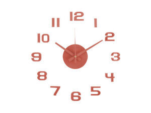 Karlsson - Wall clock DIY Sunset Numbers blush red