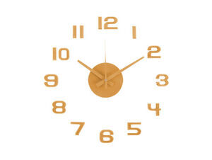 Karlsson - Wall clock DIY Sunset Numbers ochre yellow