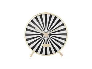 Karlsson - Alarm clock Candy Swirl black & white