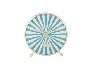 Karlsson - Alarm clock Candy Swirl turquoise blue & white