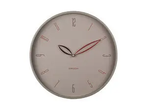 Karlsson - Wall clock Petals warm grey