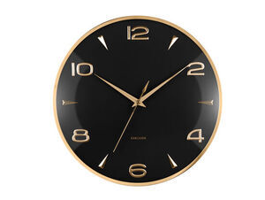 Karlsson - Wall clock Sienna Glow black
