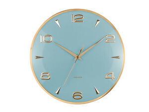 Karlsson - Wall clock Sienna Glow misty blue