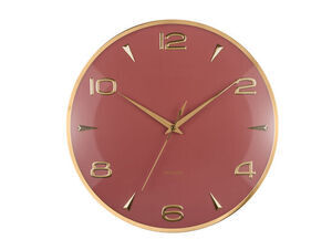 Karlsson - Wall clock Sienna Glow red ochre