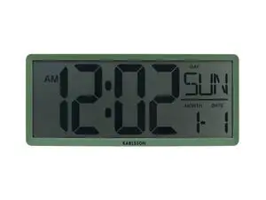 Karlsson - Wall/Table clock Retro LCD jungle green