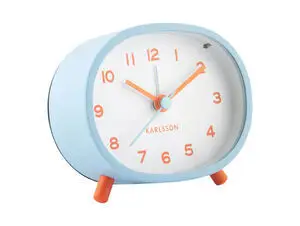 Karlsson - Alarm clock Cheeky oval soft blue