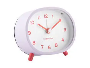 Karlsson - Alarm clock Cheeky oval soft purple