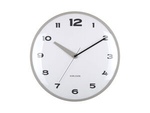 Karlsson - Wall Clock Brisk Dome dark grey