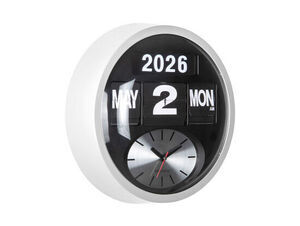 Karlsson - Wall clock Round Flip white