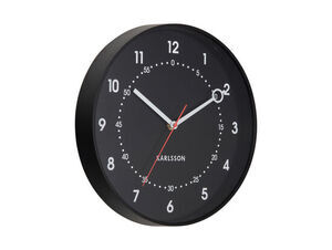 Karlsson - Wall clock Fresco black