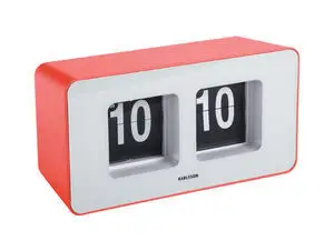 Karlsson - Wall/Table clock Funky Flip scarlet red