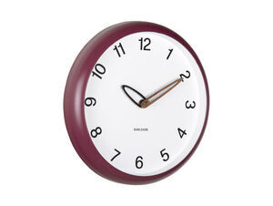 Karlsson - Wall clock Bella dark mauve