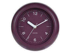 Karlsson - Wall clock Slope dark mauve