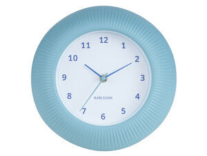 Karlsson - Wall clock Tender Rib misty blue