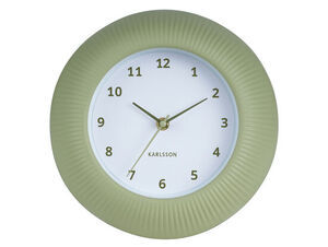 Karlsson - Wall clock Tender Rib green tea