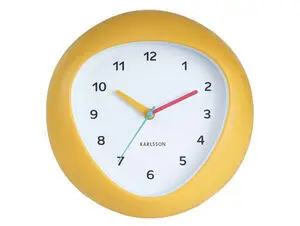 Karlsson - Wall clock Funky Vibes bright yellow