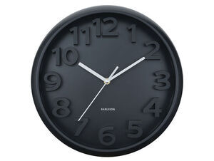 Karlsson - Wall clock Elevated Classic Numbers matt black