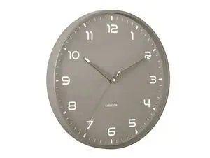 Karlsson - Wall clock Orgullo classic dark grey