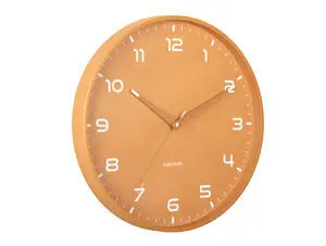 Karlsson - Wall clock Orgullo ochre yellow
