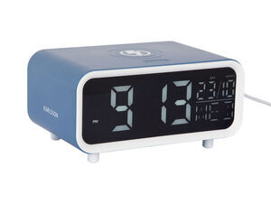 Karlsson - Alarm clock Chunky LED w. phone charger classic blue