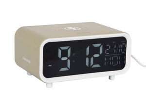 Karlsson - Alarm clock Chunky LED w. phone charger tea green