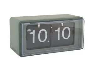 Karlsson - Wall/table clock Retro Boxed Flip jungle green