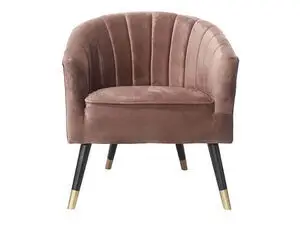 Leitmotiv - Chair Royal velvet mauve pink