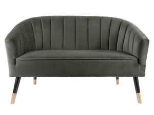 Leitmotiv - Sofa Royal velvet taupe grey
