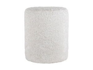 Leitmotiv - Pouf Tierno furry white